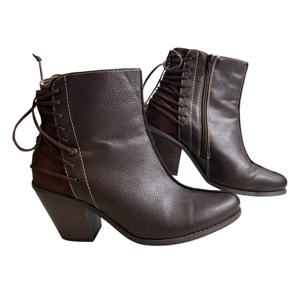 Comfort EST. 1946 Ankle Boots Zip Pointed Toe Western Boho
